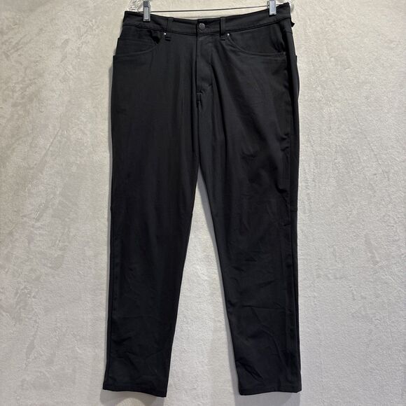 Lululemon ABC Classic Fit Pants Men's 32x30 Grey Stretch Performance Warpstreme - Picture 1 of 13